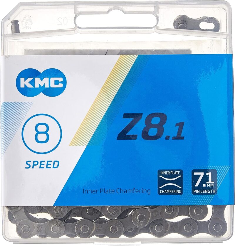 KMC, Z8.1, Chain, Speed: 6/7/8, 7.1mm, Links: 116, Grey